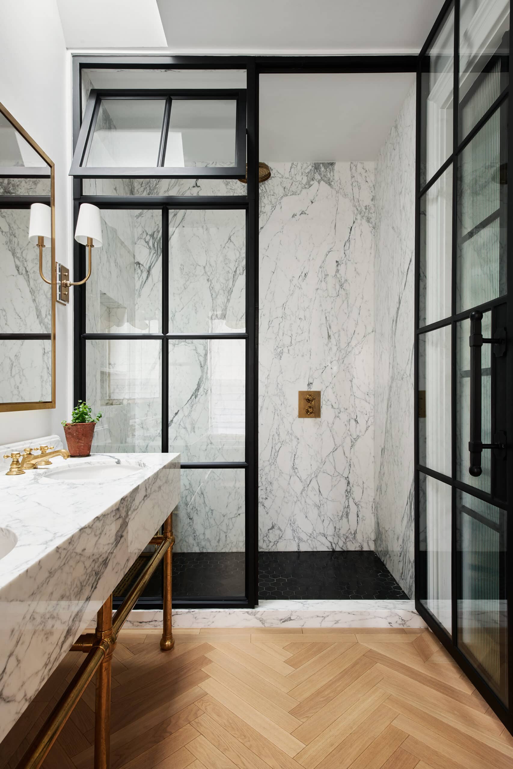 MARBLE SHOWER PRIMARY BATH
