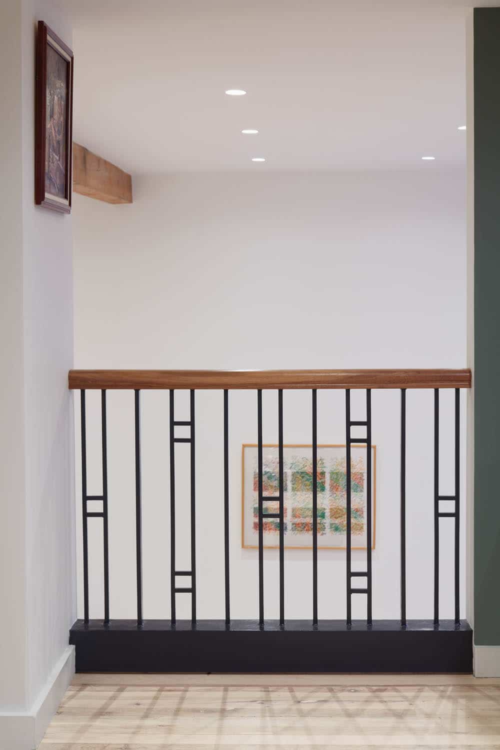 RAILING - metal and wood railing